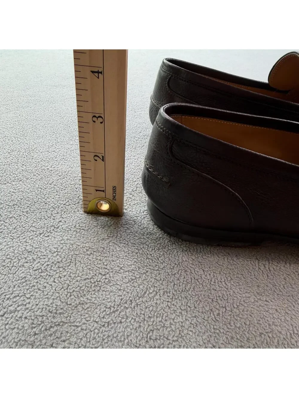 Gucci Horsebit Web Stripe Brown Pebbled Leather Loafers Mens US 7 Made in Italy